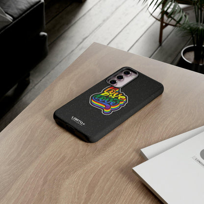 LGBTQWorldwide - ,,LOVE IS LOVE" Doppelgehäuse Handyhülle Accessories, Glossy, iPhone Cases, Matte, Phone accessory, Phone Cases, Samsung Cases, Thermo, Valentine's Day Picks lgbtq Bekleidung Accessoires unisex Zubehör