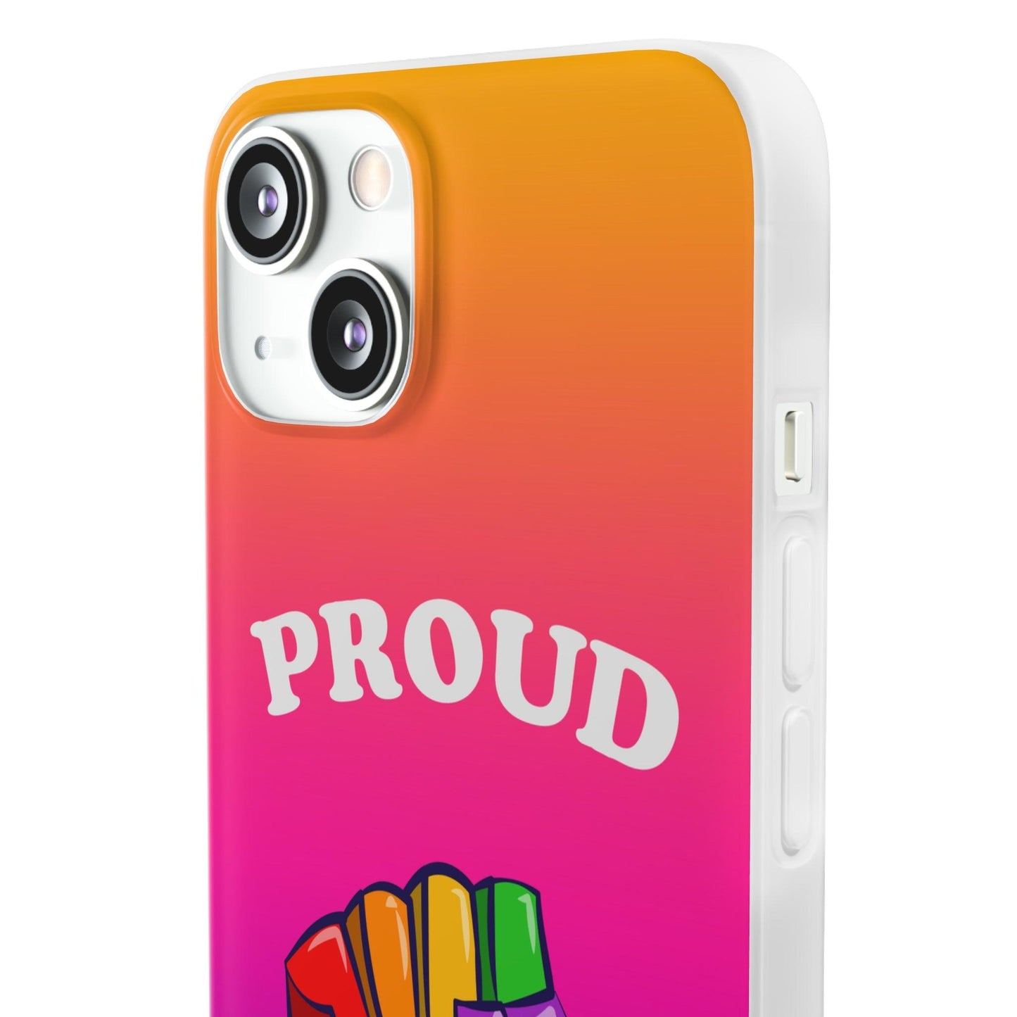 LGBTQWorldwide - ,,GLÜCKLICH" Flexible Handyhülle Accessories, Case, iPhone, iPhone Cases, Phone accessory, Phone Cases, Samsung Cases, silikon, Valentine's Day promotion lgbtq Bekleidung Accessoires unisex Zubehör