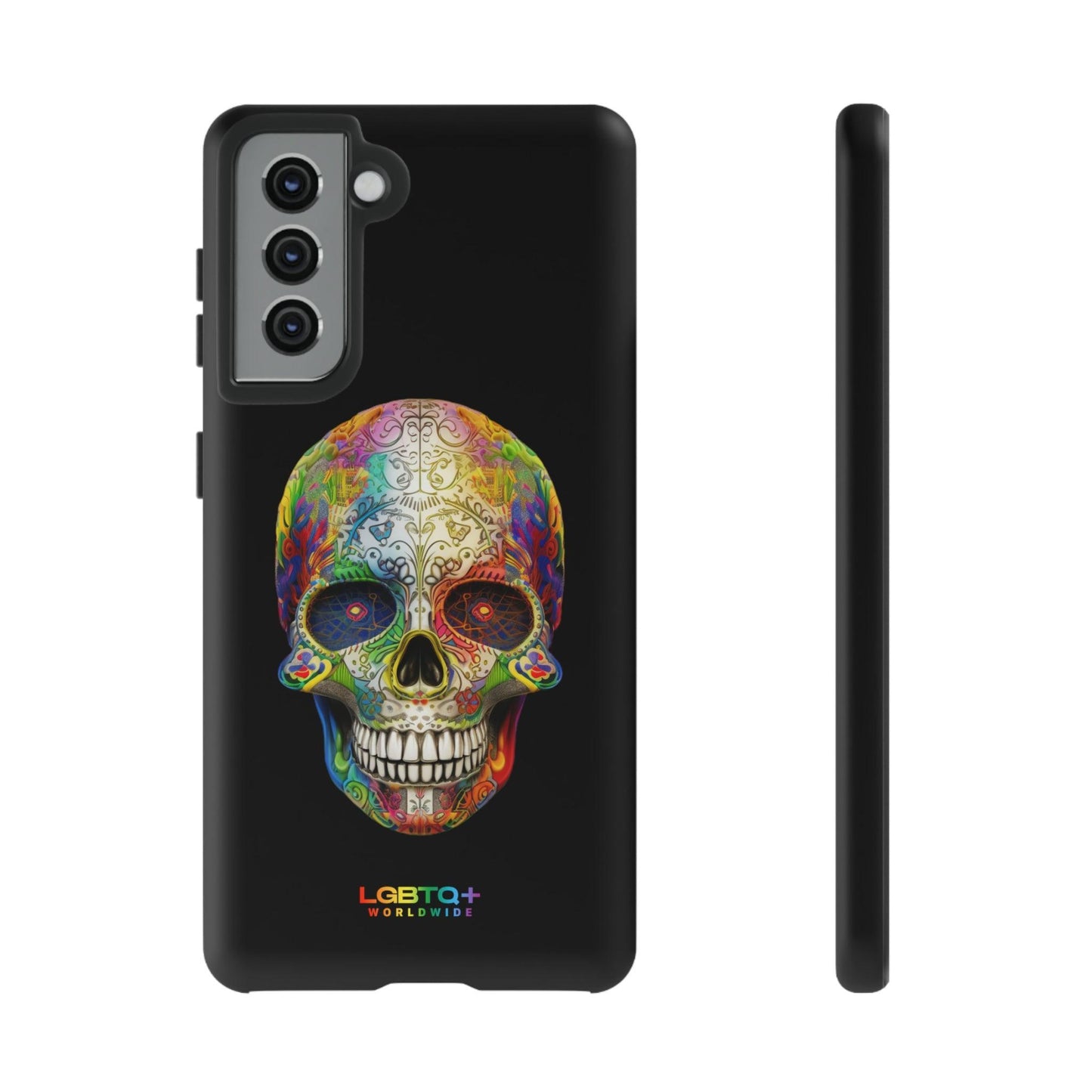 LGBTQWorldwide - ,,SKULL HEAD" Doppelgehäuse Handyhülle Accessories, Glossy, iPhone Cases, Matte, Phone accessory, Phone Cases, Samsung Cases, tough, Valentine's Day Picks lgbtq Bekleidung Accessoires unisex Zubehör