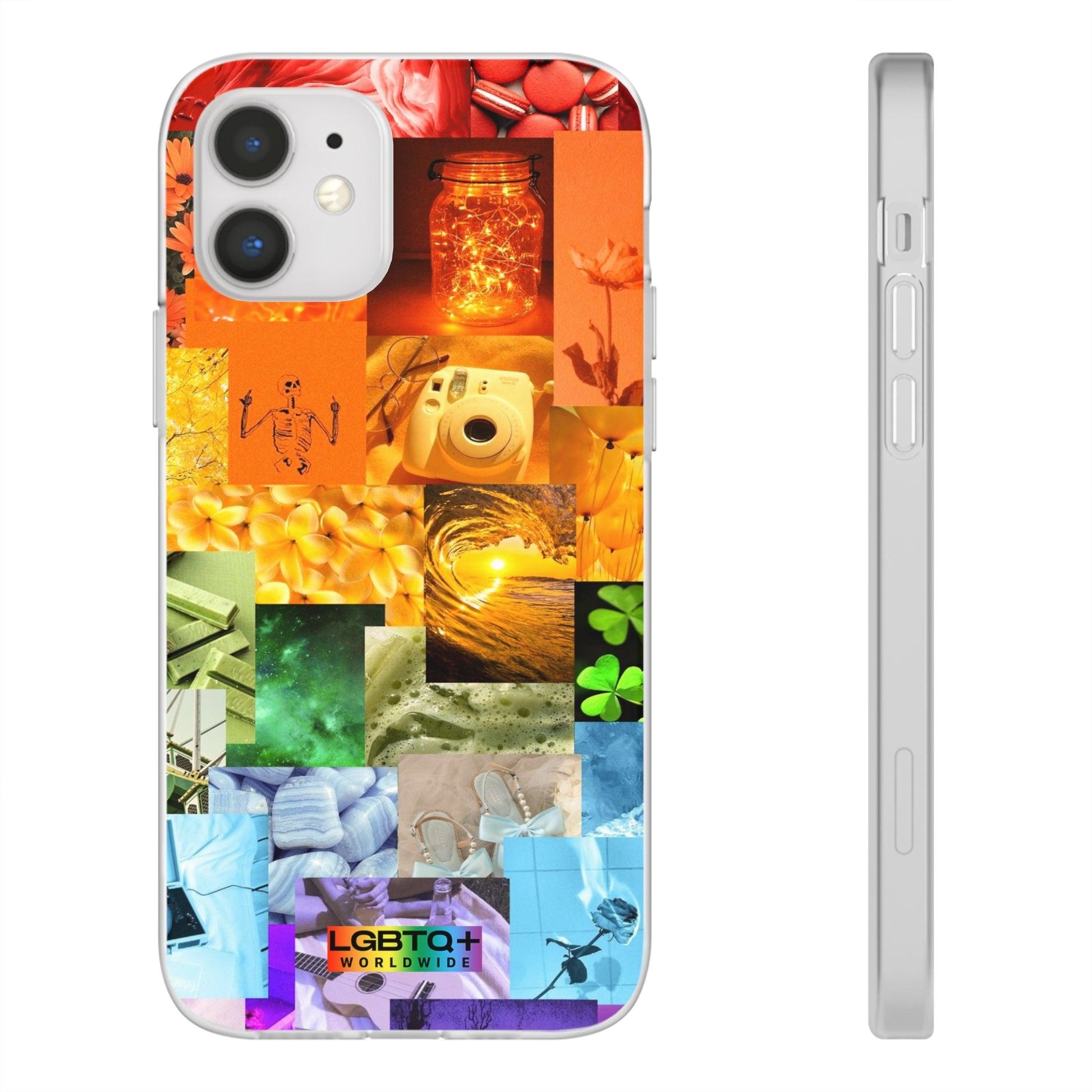 LGBTQWorldwide - ,,GLÜCKLICHKEIT" Flexible Handyhülle Accessories, Case, iPhone, iPhone Cases, Phone accessory, Phone Cases, Samsung Cases, silikon, Valentine's Day promotion lgbtq Bekleidung Accessoires unisex Zubehör