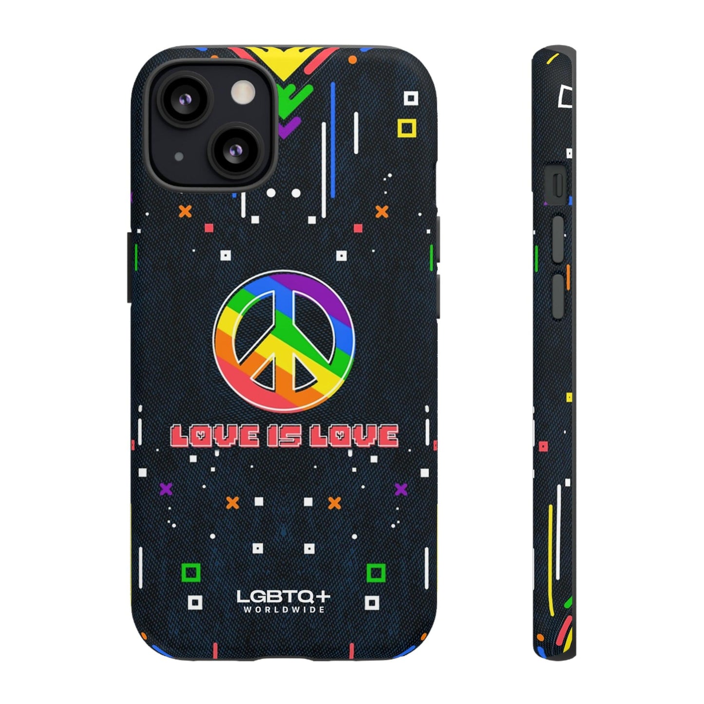 LGBTQWorldwide - ,,PEACE" Doppelgehäuse Handyhülle Accessories, Glossy, iPhone Cases, Matte, Phone accessory, Phone Cases, Samsung Cases, Thermo, Valentine's Day Picks lgbtq Bekleidung Accessoires unisex Zubehör