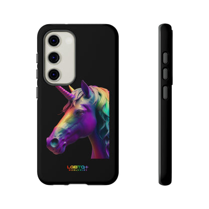 LGBTQWorldwide - ,,REGENBOGEN EINHORN" Doppelgehäuse Handyhülle Accessories, Glossy, iPhone Cases, Matte, Phone accessory, Phone Cases, Samsung Cases, tough, Valentine's Day Picks lgbtq Bekleidung Accessoires unisex Zubehör