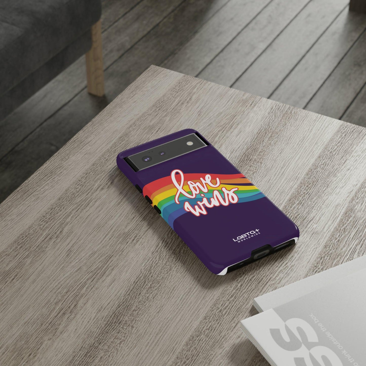 LGBTQWorldwide - ,,LIEBE GEWINNT" Doppelgehäuse Handyhülle Accessories, Glossy, iPhone Cases, Matte, Phone accessory, Phone Cases, Samsung Cases, Thermo, Valentine's Day Picks lgbtq Bekleidung Accessoires unisex Zubehör