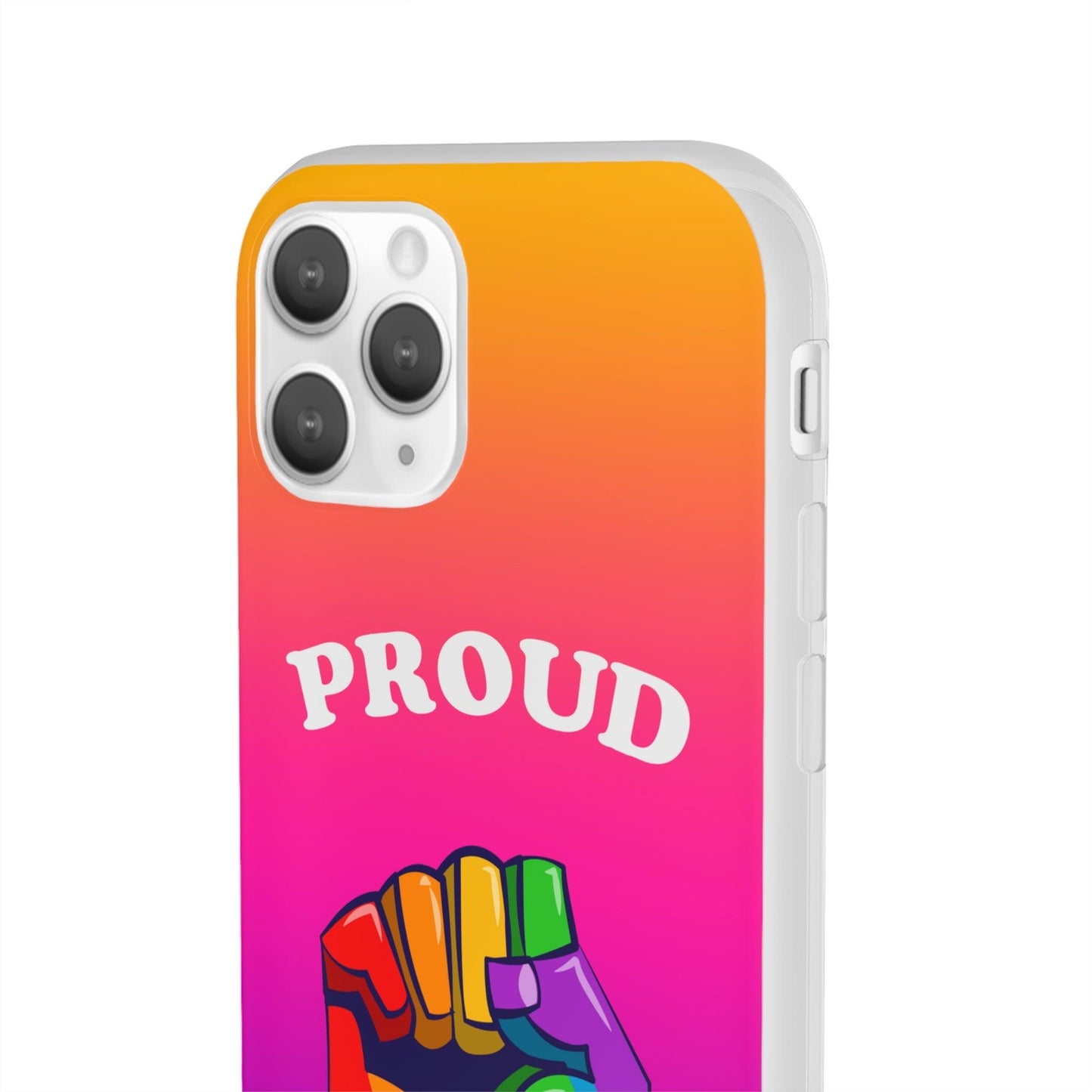 LGBTQWorldwide - ,,GLÜCKLICH" Flexible Handyhülle Accessories, Case, iPhone, iPhone Cases, Phone accessory, Phone Cases, Samsung Cases, silikon, Valentine's Day promotion lgbtq Bekleidung Accessoires unisex Zubehör