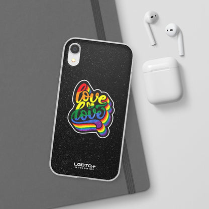 LGBTQWorldwide - ,,LIEBE IST LIEBE" Flexible Handyhülle Accessories, Case, iPhone, iPhone Cases, Phone accessory, Phone Cases, Samsung Cases, Valentine's Day promotion lgbtq Bekleidung Accessoires unisex Zubehör