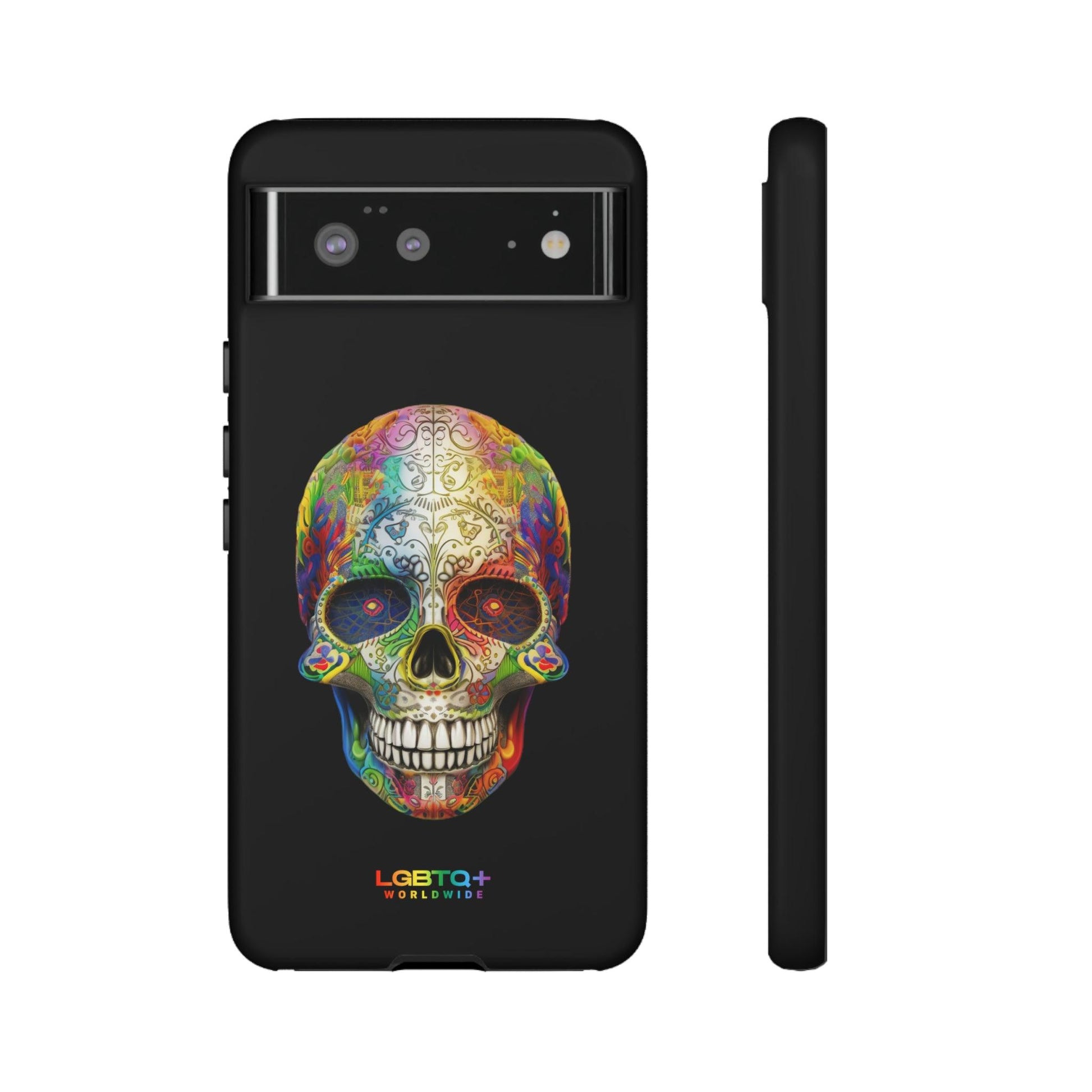 LGBTQWorldwide - ,,SKULL HEAD" Doppelgehäuse Handyhülle Accessories, Glossy, iPhone Cases, Matte, Phone accessory, Phone Cases, Samsung Cases, tough, Valentine's Day Picks lgbtq Bekleidung Accessoires unisex Zubehör