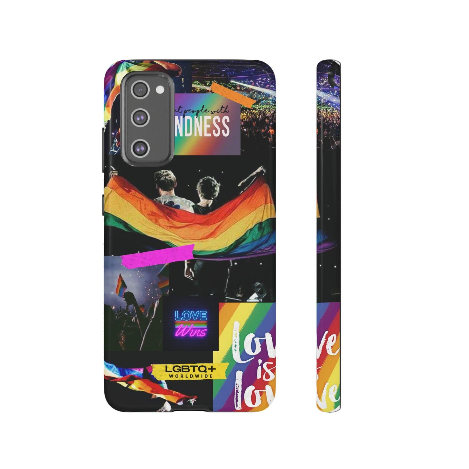 LGBTQWorldwide - ,,COMMUNITY" Doppelgehäuse Handyhülle Accessories, Glossy, iPhone Cases, Matte, Phone accessory, Phone Cases, Samsung Cases, Thermo, Valentine's Day Picks lgbtq Bekleidung Accessoires unisex Zubehör