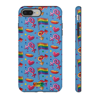 LGBTQWorldwide - ,,FÜHL DICH FREI" Doppelgehäuse Handyhülle Accessories, Glossy, iPhone Cases, Matte, Phone accessory, Phone Cases, Samsung Cases, Thermo, Valentine's Day Picks lgbtq Bekleidung Accessoires unisex Zubehör