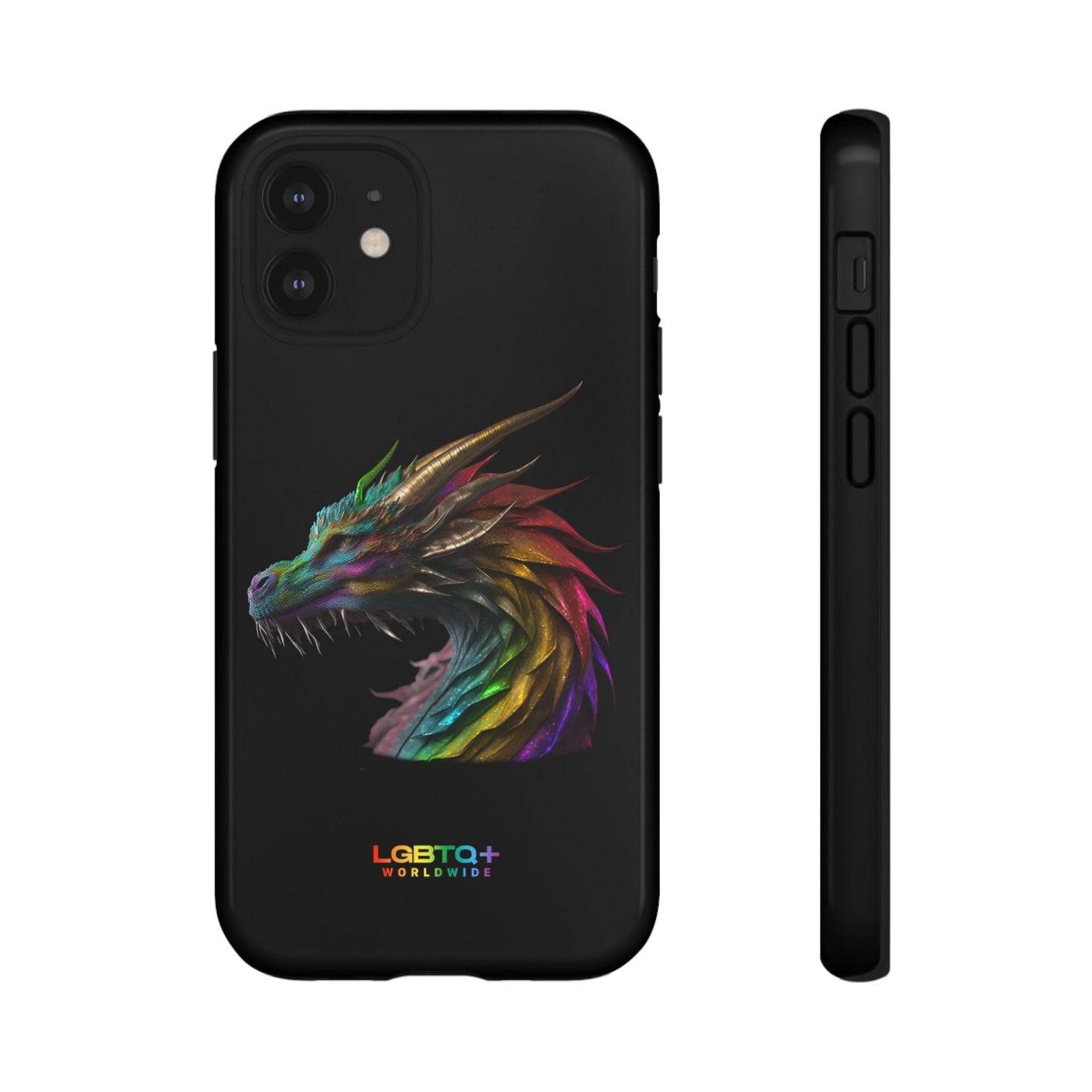 LGBTQWorldwide - ,,DRACHE" Doppelgehäuse Handyhülle Accessories, Glossy, iPhone Cases, Matte, Phone accessory, Phone Cases, Samsung Cases, tough, Valentine's Day Picks lgbtq Bekleidung Accessoires unisex Zubehör