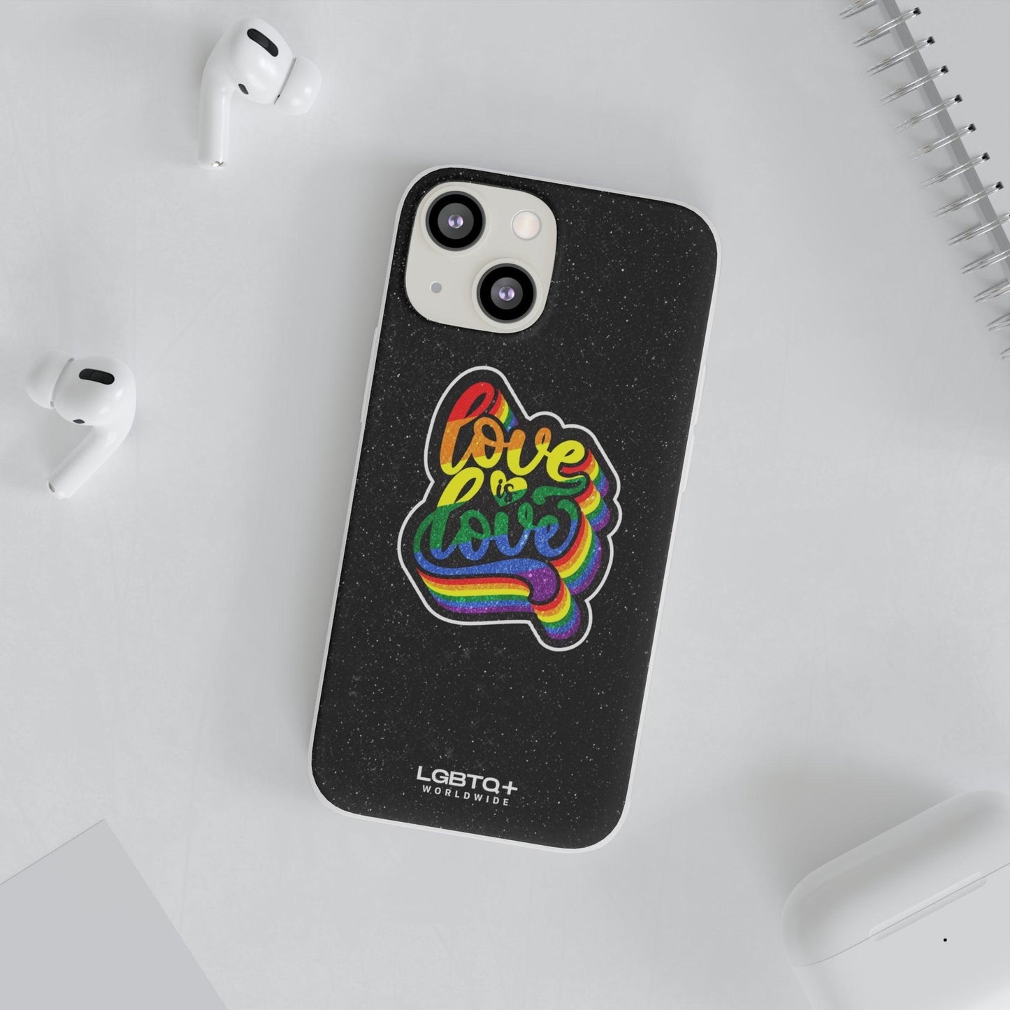 LGBTQWorldwide - ,,LIEBE IST LIEBE" Flexible Handyhülle Accessories, Case, iPhone, iPhone Cases, Phone accessory, Phone Cases, Samsung Cases, Valentine's Day promotion lgbtq Bekleidung Accessoires unisex Zubehör