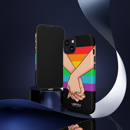 LGBTQWorldwide - ,,TOGETHER PRIDE" Doppelgehäuse Handyhülle Accessories, Glossy, iPhone Cases, Matte, Phone accessory, Phone Cases, Samsung Cases, Thermo, Valentine's Day Picks lgbtq Bekleidung Accessoires unisex Zubehör