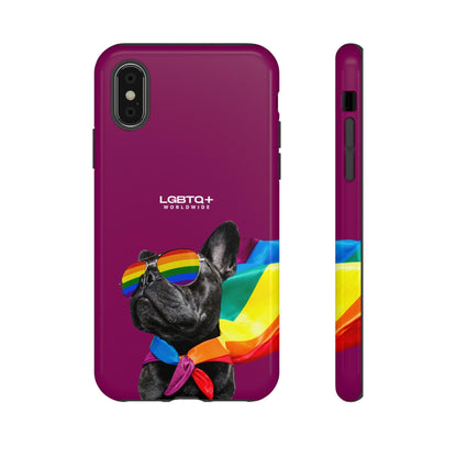 LGBTQWorldwide - ,,GLÜCKLICHER HUND" Doppelgehäuse Handyhülle Accessories, Glossy, iPhone Cases, Matte, Phone accessory, Phone Cases, Samsung Cases, Thermo, Valentine's Day Picks lgbtq Bekleidung Accessoires unisex Zubehör