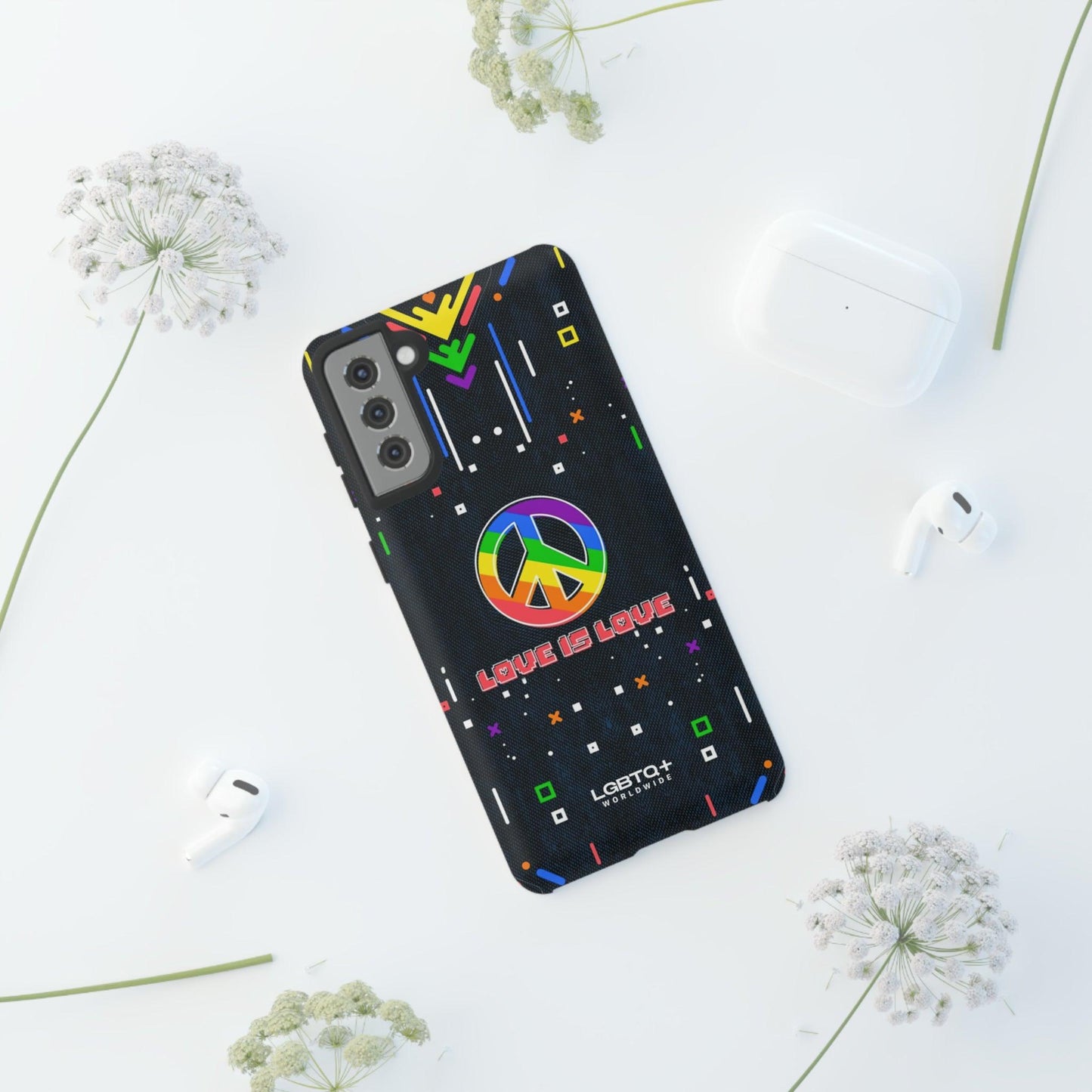 LGBTQWorldwide - ,,PEACE" Doppelgehäuse Handyhülle Accessories, Glossy, iPhone Cases, Matte, Phone accessory, Phone Cases, Samsung Cases, Thermo, Valentine's Day Picks lgbtq Bekleidung Accessoires unisex Zubehör