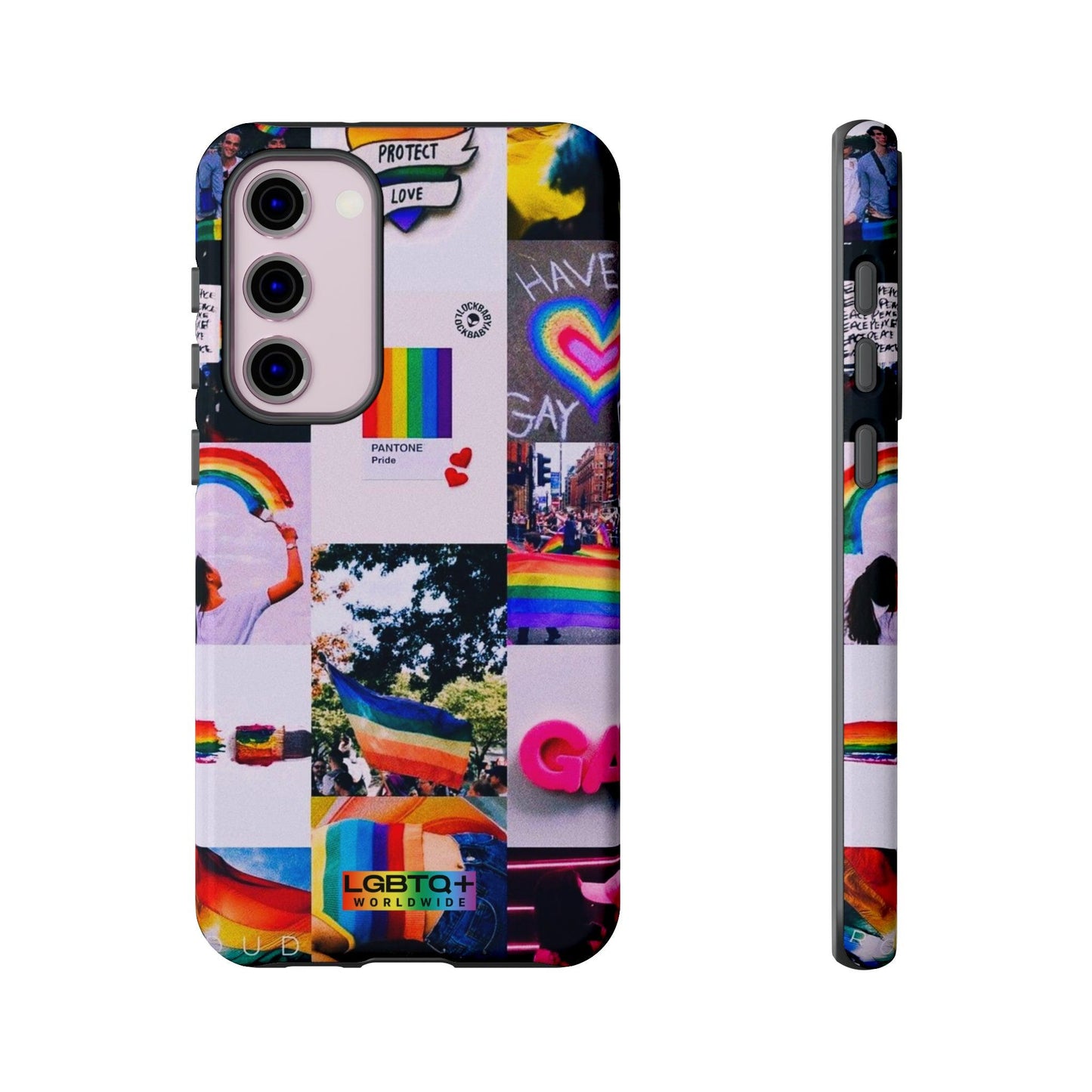 LGBTQWorldwide - ,,REGENBOGEN" Doppelgehäuse Handyhülle Accessories, Glossy, iPhone Cases, Matte, Phone accessory, Phone Cases, Samsung Cases, Thermo, Valentine's Day Picks lgbtq Bekleidung Accessoires unisex Zubehör