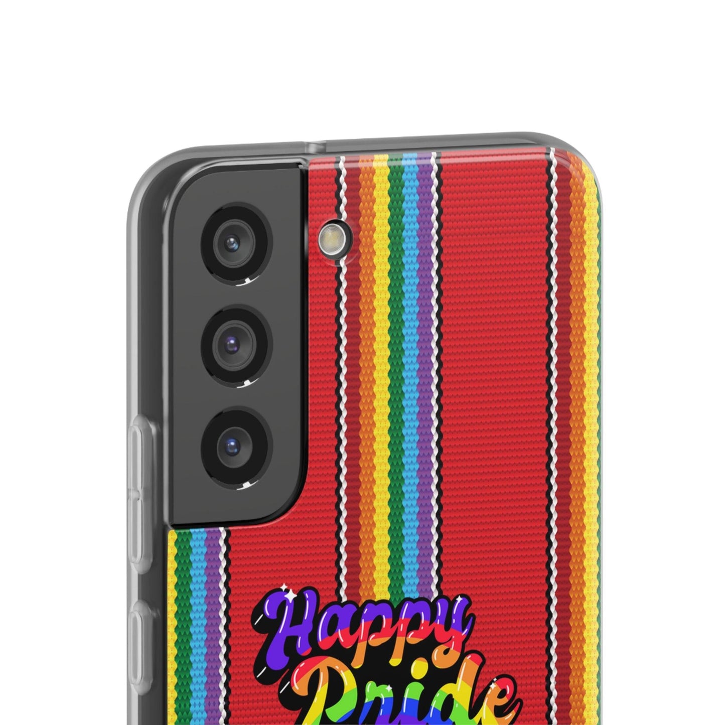 LGBTQWorldwide - ,,HAPPY PRIDE" Flexible Handyhülle Accessories, Case, iPhone, iPhone Cases, Phone accessory, Phone Cases, Samsung Cases, silikon, Valentine's Day promotion lgbtq Bekleidung Accessoires unisex Zubehör