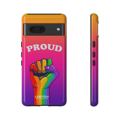 LGBTQWorldwide - ,,GLÜCKLICH" Doppelgehäuse Handyhülle Accessories, Glossy, iPhone Cases, Matte, Phone accessory, Phone Cases, Samsung Cases, Thermo, Valentine's Day Picks lgbtq Bekleidung Accessoires unisex Zubehör