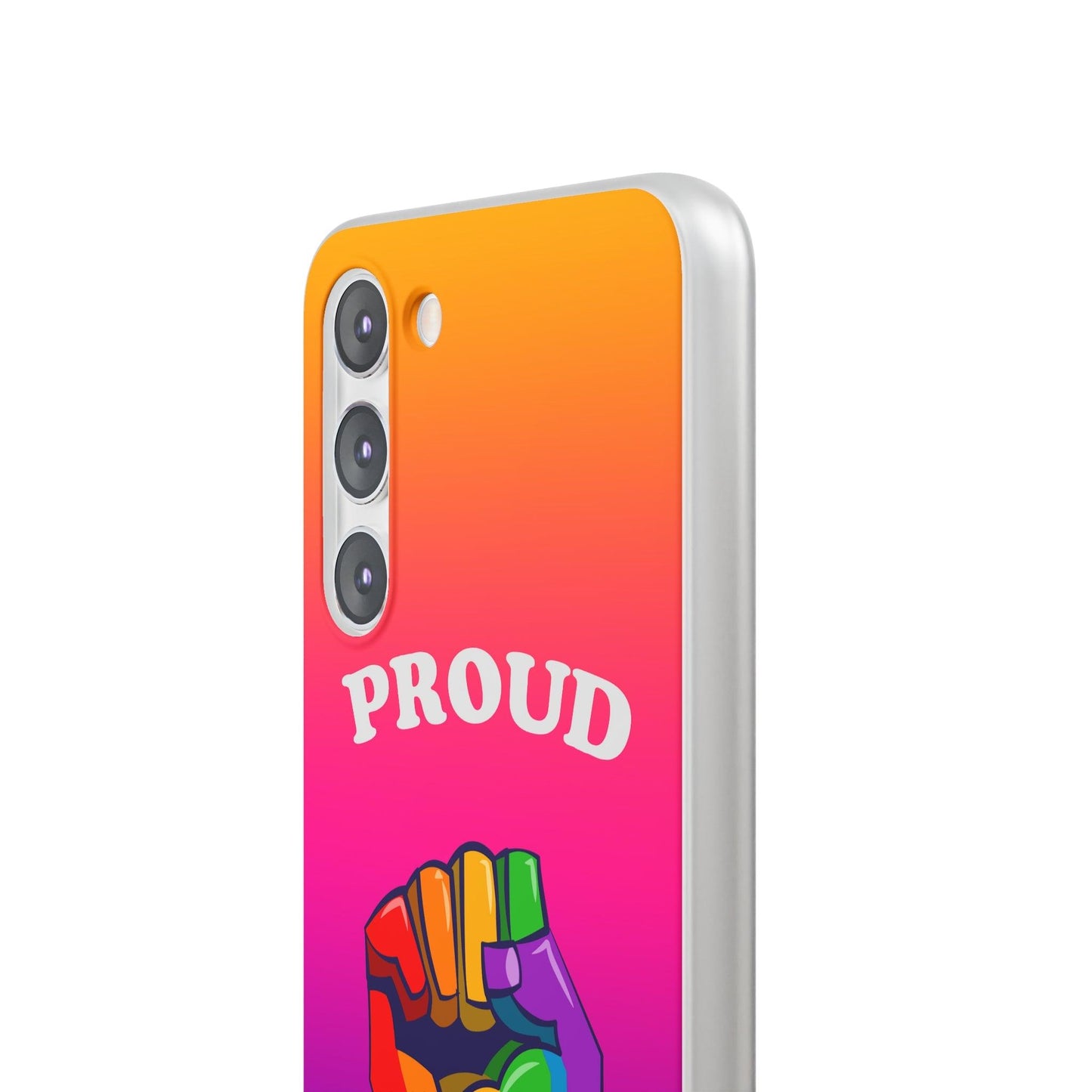 LGBTQWorldwide - ,,GLÜCKLICH" Flexible Handyhülle Accessories, Case, iPhone, iPhone Cases, Phone accessory, Phone Cases, Samsung Cases, silikon, Valentine's Day promotion lgbtq Bekleidung Accessoires unisex Zubehör