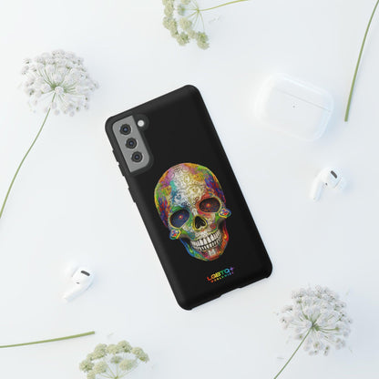 LGBTQWorldwide - ,,SKULL HEAD" Doppelgehäuse Handyhülle Accessories, Glossy, iPhone Cases, Matte, Phone accessory, Phone Cases, Samsung Cases, tough, Valentine's Day Picks lgbtq Bekleidung Accessoires unisex Zubehör