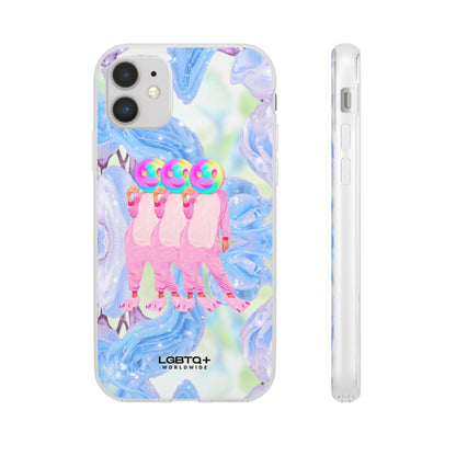 LGBTQWorldwide - ,,TEDDY BÄR" Flexible Handyhülle Accessories, Case, iPhone, iPhone Cases, Phone accessory, Phone Cases, Samsung Cases, silikon, Valentine's Day promotion lgbtq Bekleidung Accessoires unisex Zubehör