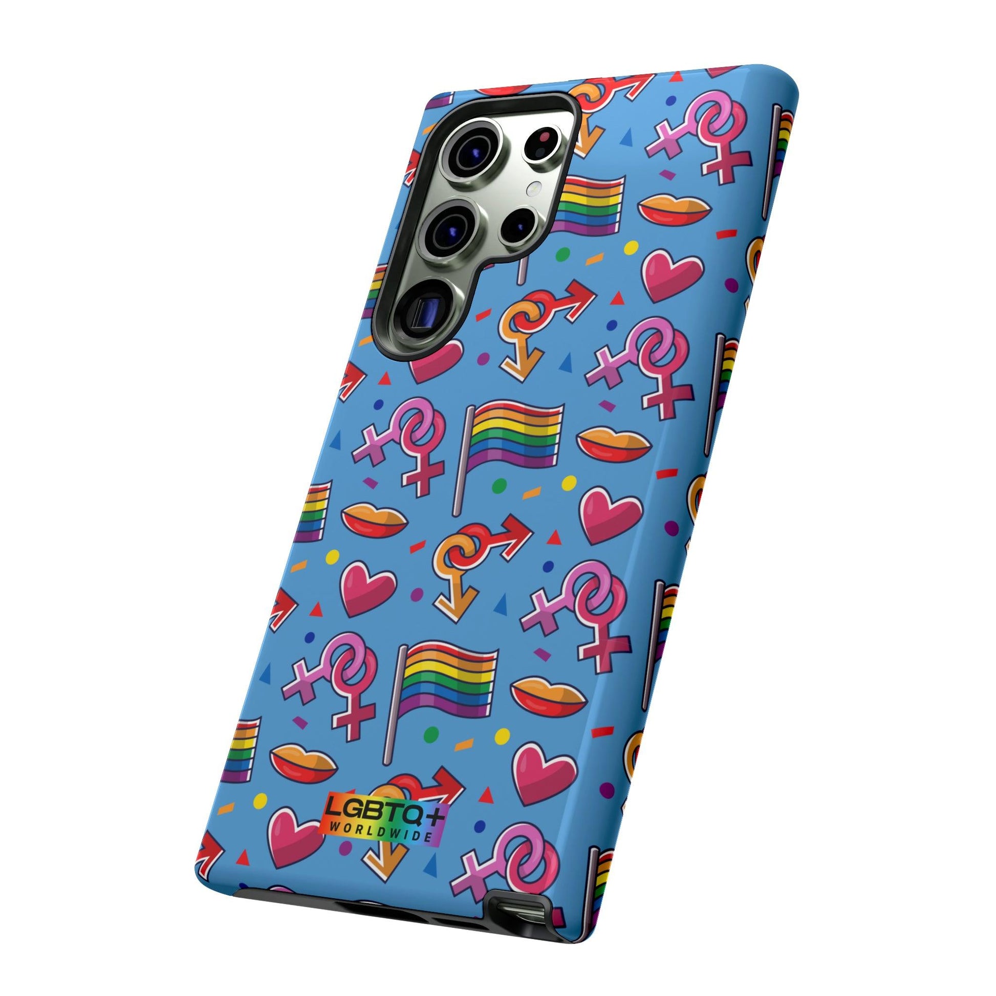 LGBTQWorldwide - ,,FÜHL DICH FREI" Doppelgehäuse Handyhülle Accessories, Glossy, iPhone Cases, Matte, Phone accessory, Phone Cases, Samsung Cases, Thermo, Valentine's Day Picks lgbtq Bekleidung Accessoires unisex Zubehör