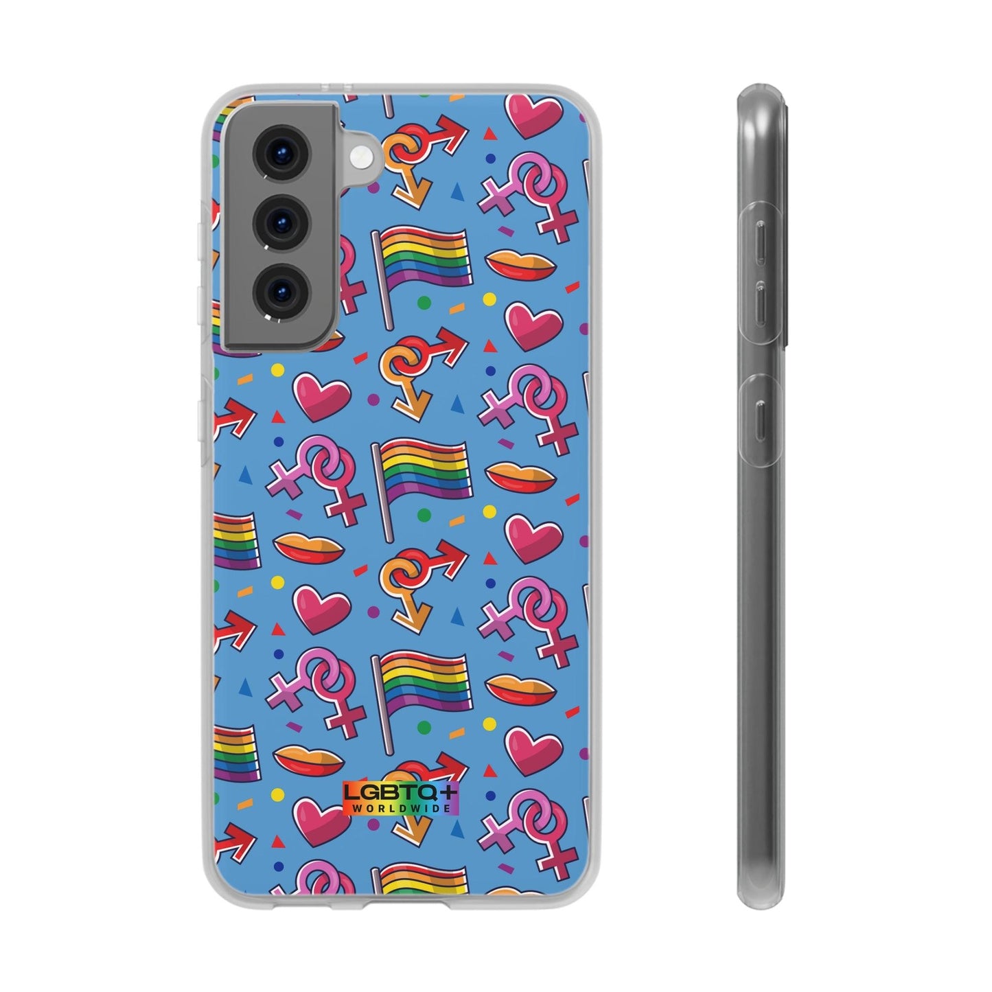 LGBTQWorldwide - ,,FLAGGEN" Flexible Handyhülle Accessories, Case, iPhone, iPhone Cases, Phone accessory, Phone Cases, Samsung Cases, silikon, Valentine's Day promotion lgbtq Bekleidung Accessoires unisex Zubehör