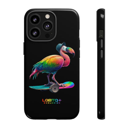 LGBTQWorldwide - ,,FLAMINGO" Doppelgehäuse Handyhülle Accessories, Glossy, iPhone Cases, Matte, Phone accessory, Phone Cases, Samsung Cases, tough, Valentine's Day Picks lgbtq Bekleidung Accessoires unisex Zubehör