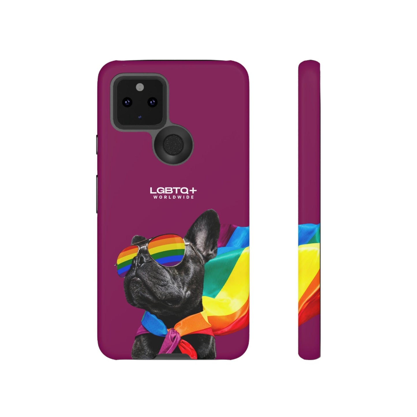 LGBTQWorldwide - ,,GLÜCKLICHER HUND" Doppelgehäuse Handyhülle Accessories, Glossy, iPhone Cases, Matte, Phone accessory, Phone Cases, Samsung Cases, Thermo, Valentine's Day Picks lgbtq Bekleidung Accessoires unisex Zubehör