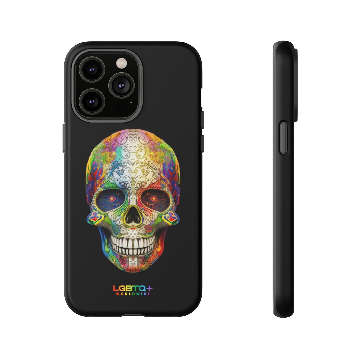 LGBTQWorldwide - ,,SKULL HEAD" Doppelgehäuse Handyhülle Accessories, Glossy, iPhone Cases, Matte, Phone accessory, Phone Cases, Samsung Cases, tough, Valentine's Day Picks lgbtq Bekleidung Accessoires unisex Zubehör