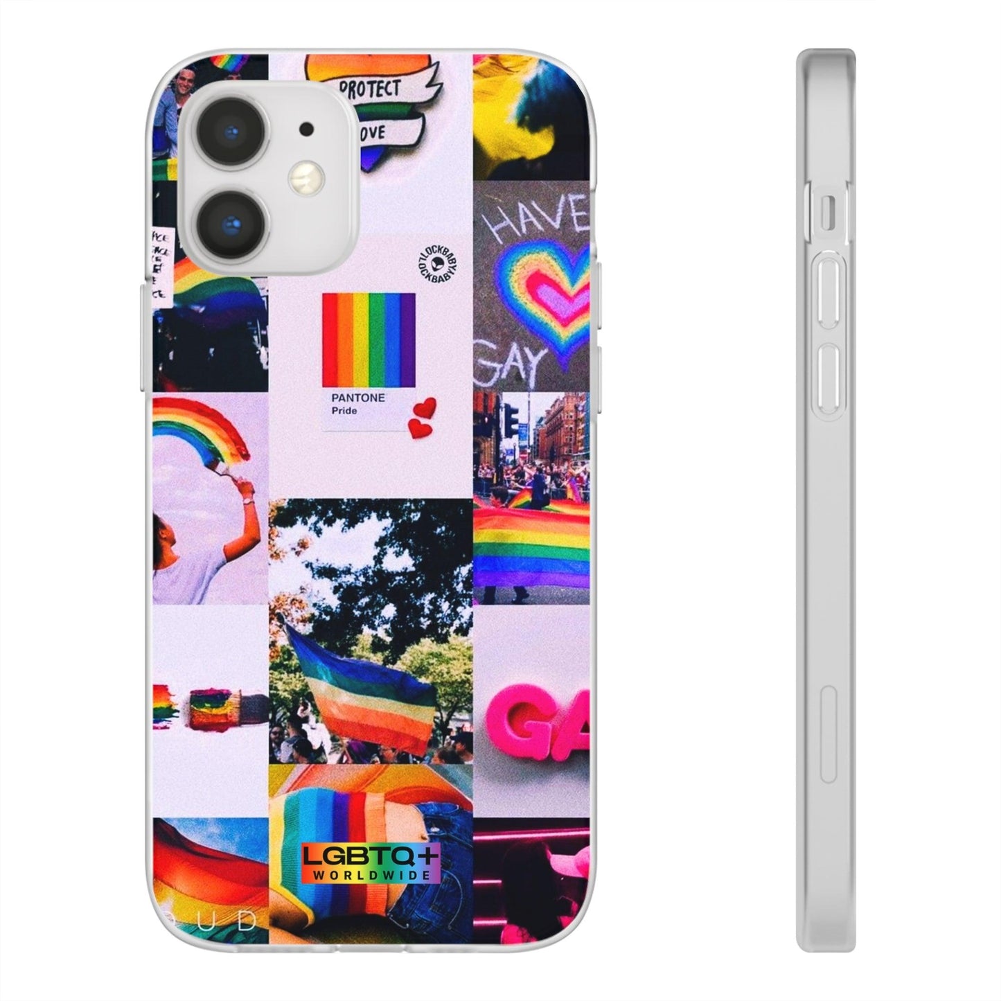 LGBTQWorldwide - ,,REGENBOGEN" Flexible Handyhülle Accessories, Case, iPhone, iPhone Cases, Phone accessory, Phone Cases, Samsung Cases, silikon, Valentine's Day promotion lgbtq Bekleidung Accessoires unisex Zubehör