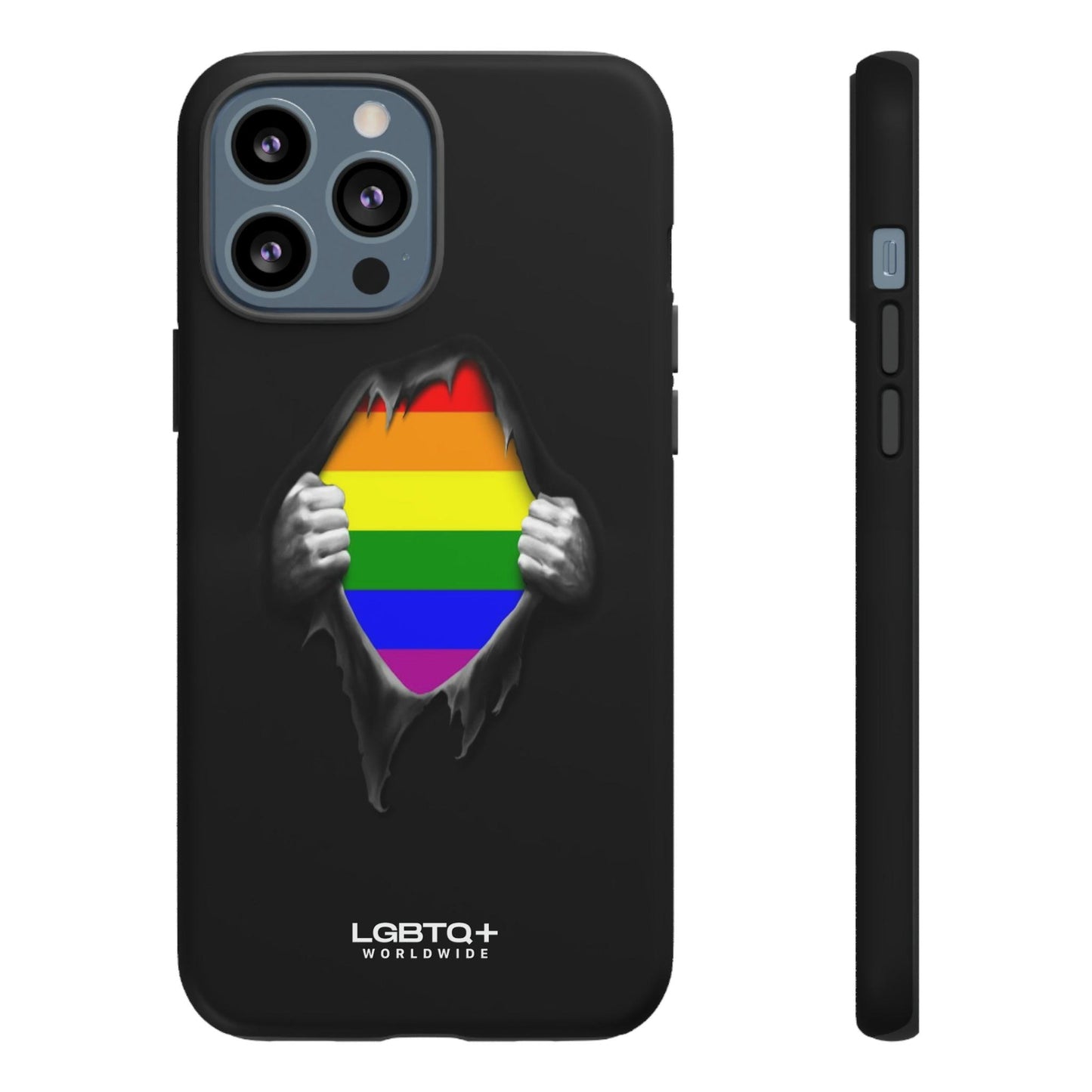 LGBTQWorldwide - ,,SCHWARZES LOCH" Doppelgehäuse Handyhülle Accessories, Glossy, iPhone Cases, Matte, Phone accessory, Phone Cases, Samsung Cases, Thermo, Valentine's Day Picks lgbtq Bekleidung Accessoires unisex Zubehör