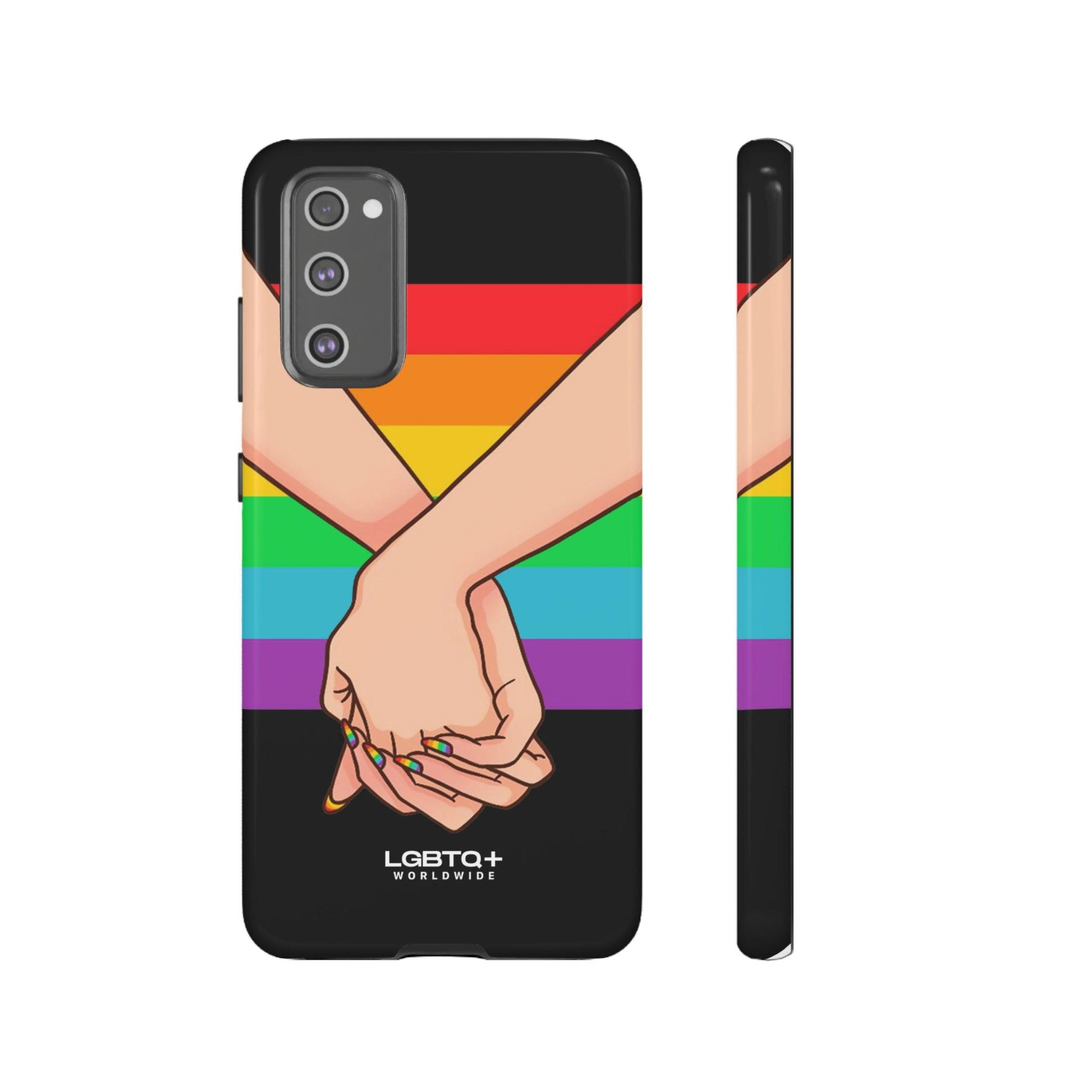 LGBTQWorldwide - ,,TOGETHER PRIDE" Doppelgehäuse Handyhülle Accessories, Glossy, iPhone Cases, Matte, Phone accessory, Phone Cases, Samsung Cases, Thermo, Valentine's Day Picks lgbtq Bekleidung Accessoires unisex Zubehör