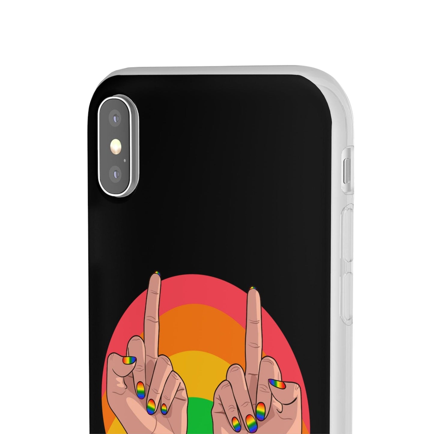 LGBTQWorldwide - ,,GIVE A FUCK" Flexible Handyhülle Accessories, Case, iPhone, iPhone Cases, Phone accessory, Phone Cases, Samsung Cases, silikon, Valentine's Day promotion lgbtq Bekleidung Accessoires unisex Zubehör