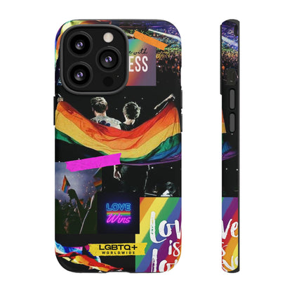 LGBTQWorldwide - ,,COMMUNITY" Doppelgehäuse Handyhülle Accessories, Glossy, iPhone Cases, Matte, Phone accessory, Phone Cases, Samsung Cases, Thermo, Valentine's Day Picks lgbtq Bekleidung Accessoires unisex Zubehör