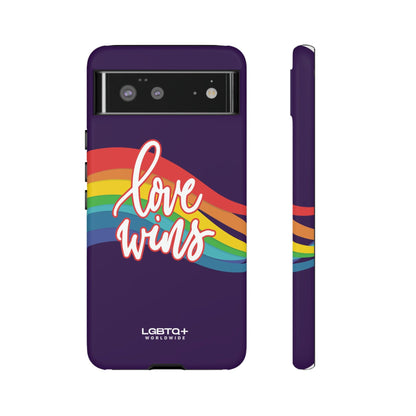 LGBTQWorldwide - ,,LIEBE GEWINNT" Doppelgehäuse Handyhülle Accessories, Glossy, iPhone Cases, Matte, Phone accessory, Phone Cases, Samsung Cases, Thermo, Valentine's Day Picks lgbtq Bekleidung Accessoires unisex Zubehör