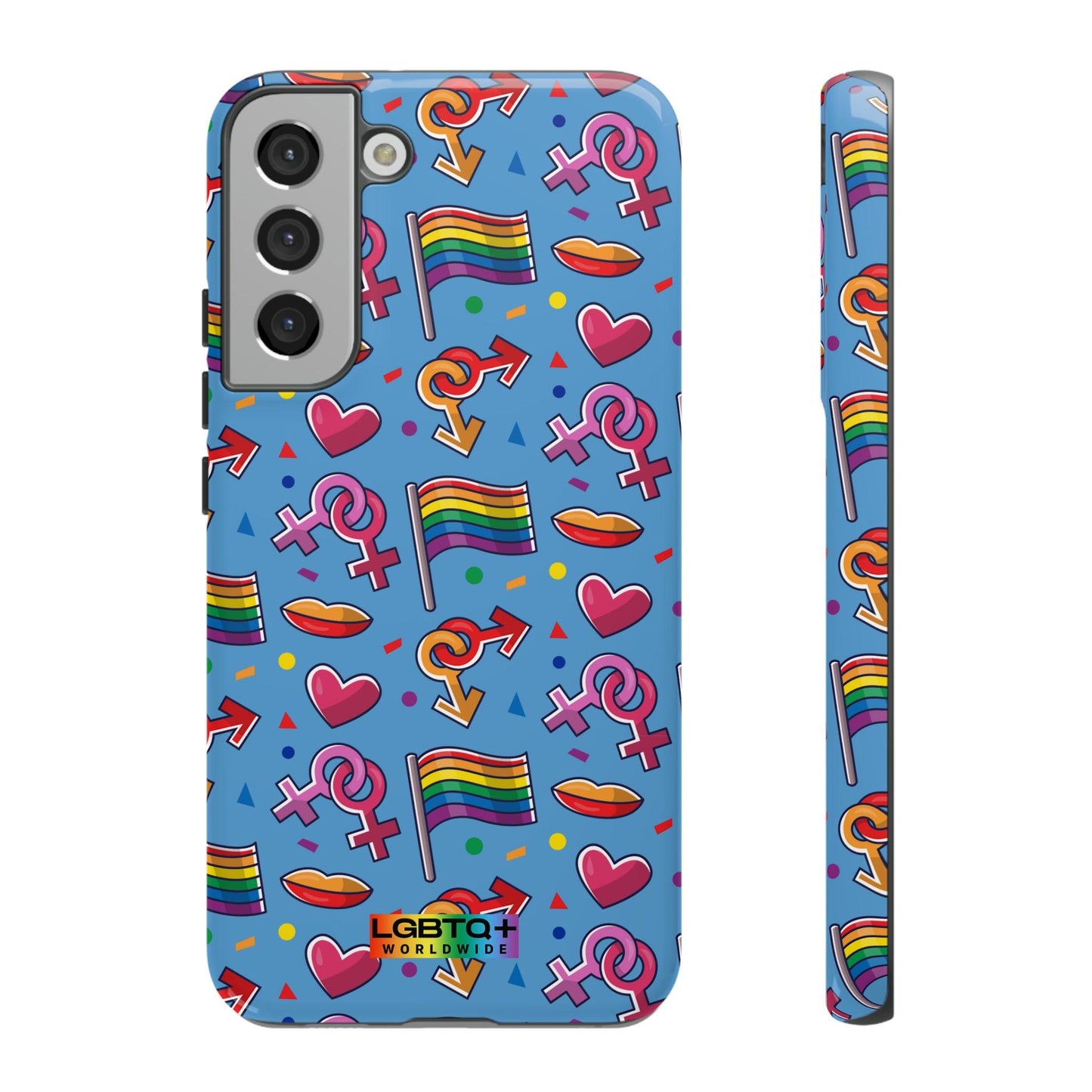 LGBTQWorldwide - ,,FÜHL DICH FREI" Doppelgehäuse Handyhülle Accessories, Glossy, iPhone Cases, Matte, Phone accessory, Phone Cases, Samsung Cases, Thermo, Valentine's Day Picks lgbtq Bekleidung Accessoires unisex Zubehör