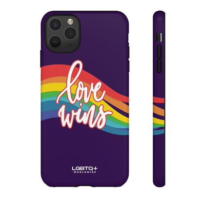 LGBTQWorldwide - ,,LIEBE GEWINNT" Doppelgehäuse Handyhülle Accessories, Glossy, iPhone Cases, Matte, Phone accessory, Phone Cases, Samsung Cases, Thermo, Valentine's Day Picks lgbtq Bekleidung Accessoires unisex Zubehör