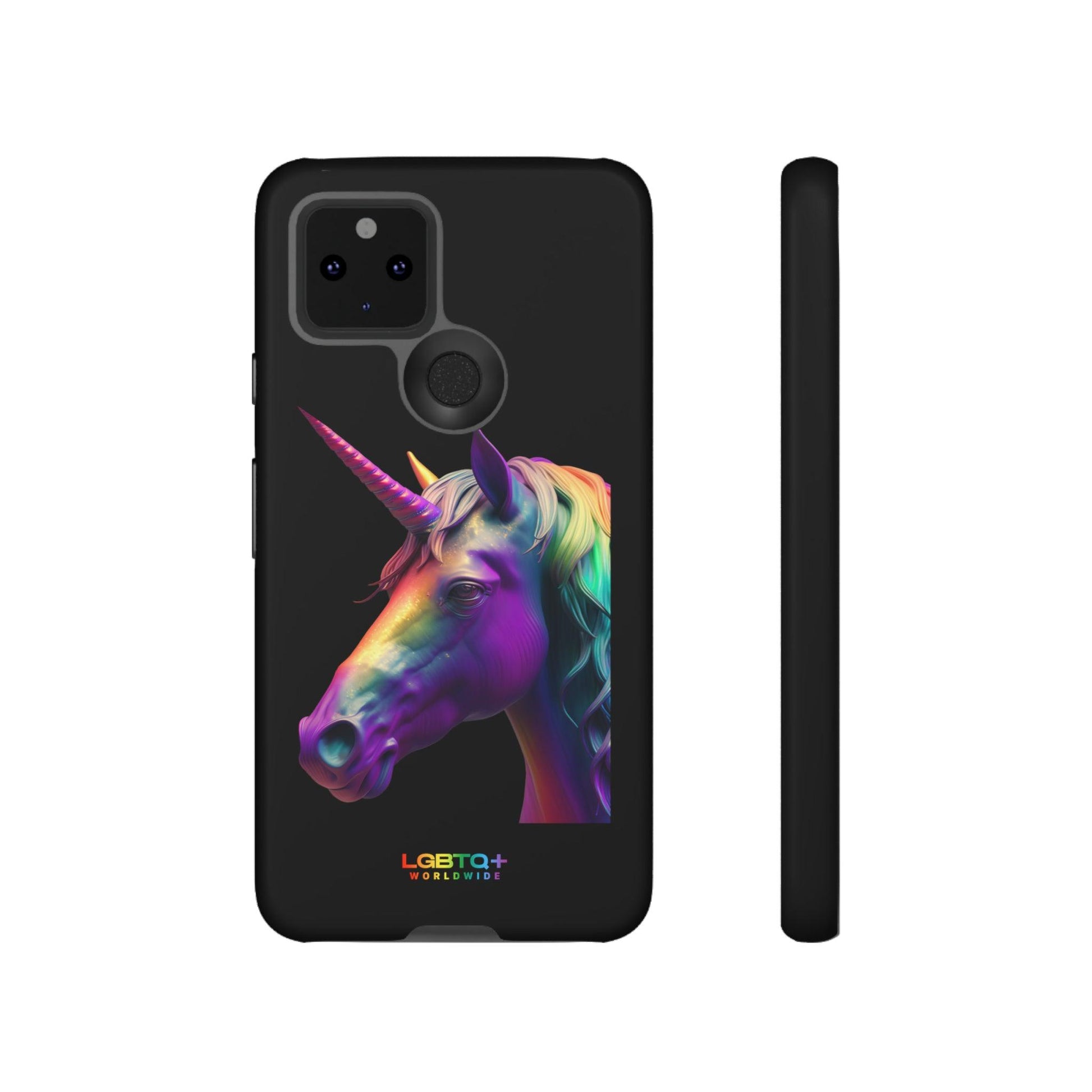 LGBTQWorldwide - ,,REGENBOGEN EINHORN" Doppelgehäuse Handyhülle Accessories, Glossy, iPhone Cases, Matte, Phone accessory, Phone Cases, Samsung Cases, tough, Valentine's Day Picks lgbtq Bekleidung Accessoires unisex Zubehör