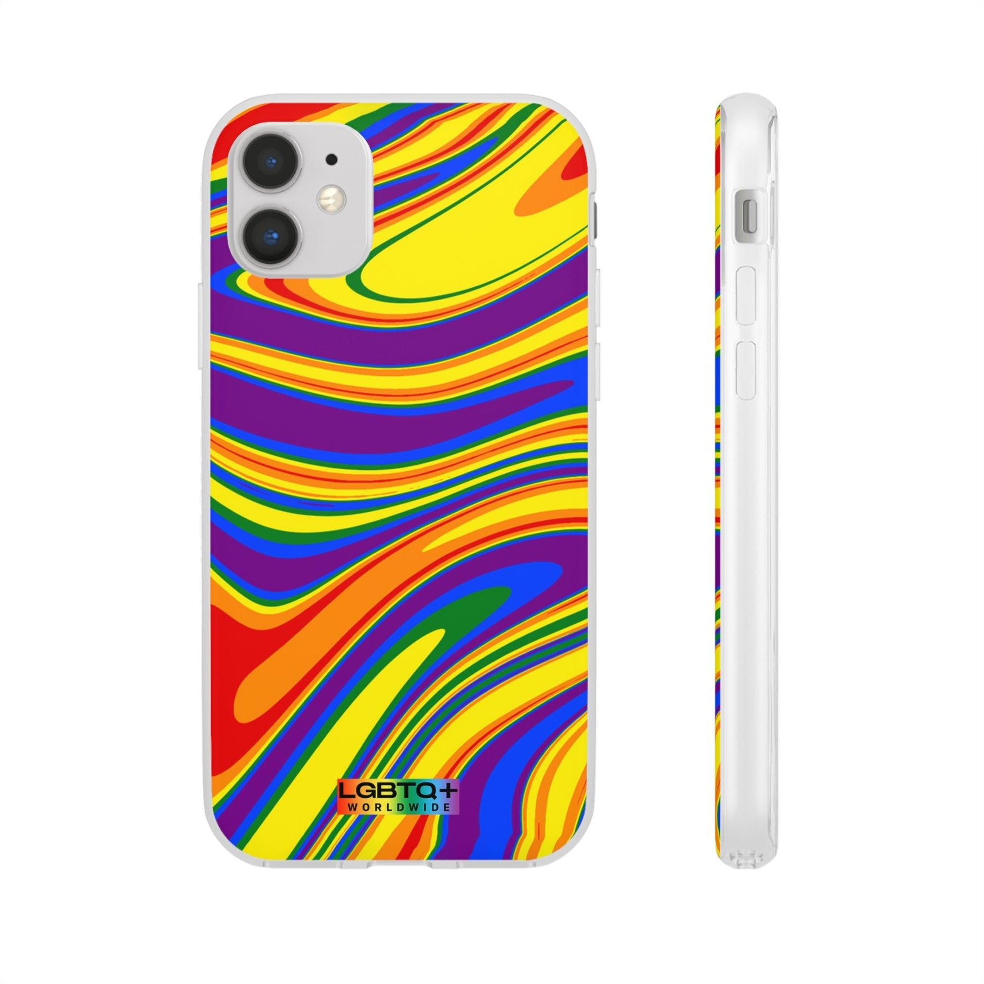 LGBTQWorldwide - ,,FARBEN" Flexible Handyhülle Accessories, Case, iPhone, iPhone Cases, Phone accessory, Phone Cases, Samsung Cases, silikon, Valentine's Day promotion lgbtq Bekleidung Accessoires unisex Zubehör