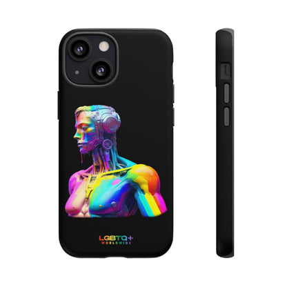 LGBTQWorldwide - ,,ZUKÜNFTIGER ROBOTER" Doppelgehäuse Handyhülle Accessories, Glossy, iPhone Cases, Matte, Phone accessory, Phone Cases, Samsung Cases, tough, Valentine's Day Picks lgbtq Bekleidung Accessoires unisex Zubehör