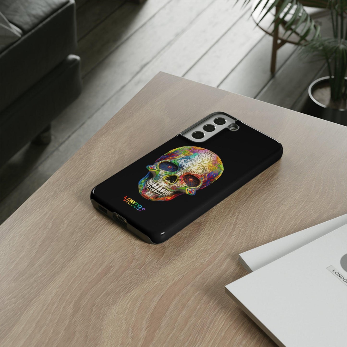 LGBTQWorldwide - ,,SKULL HEAD" Doppelgehäuse Handyhülle Accessories, Glossy, iPhone Cases, Matte, Phone accessory, Phone Cases, Samsung Cases, tough, Valentine's Day Picks lgbtq Bekleidung Accessoires unisex Zubehör