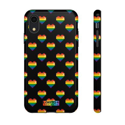 LGBTQWorldwide - ,,COMIC HERZEN" Doppelgehäuse Handyhülle Accessories, Glossy, iPhone Cases, Matte, Phone accessory, Phone Cases, Samsung Cases, Thermo, Valentine's Day Picks lgbtq Bekleidung Accessoires unisex Zubehör