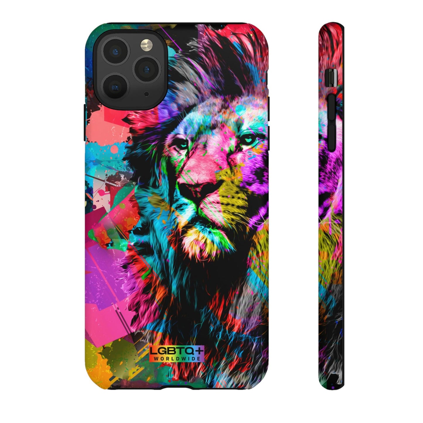 LGBTQWorldwide - ,,STARKER LÖWE" Doppelgehäuse Handyhülle Accessories, Glossy, iPhone Cases, Matte, Phone accessory, Phone Cases, Samsung Cases, Thermo, Valentine's Day Picks lgbtq Bekleidung Accessoires unisex Zubehör