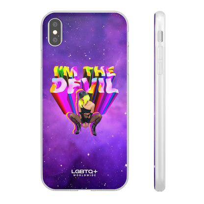 LGBTQWorldwide - ,,I AM THE DEVIL" Flexible Handyhülle Accessories, Case, iPhone, iPhone Cases, Phone accessory, Phone Cases, Samsung Cases, silikon, Valentine's Day promotion lgbtq Bekleidung Accessoires unisex Zubehör