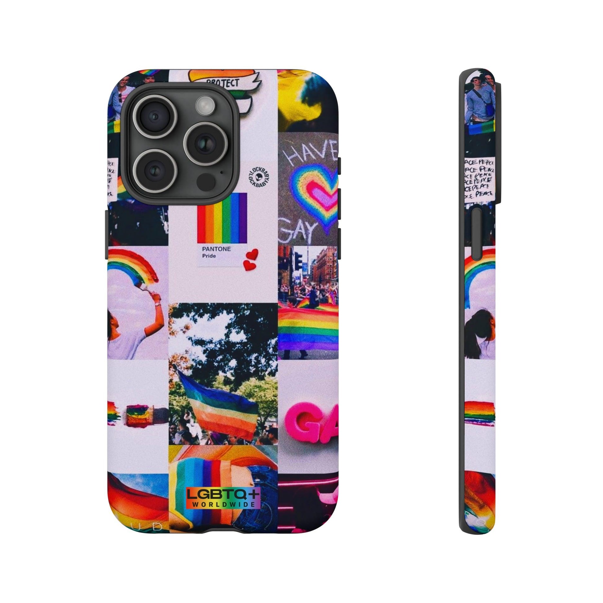 LGBTQWorldwide - ,,REGENBOGEN" Doppelgehäuse Handyhülle Accessories, Glossy, iPhone Cases, Matte, Phone accessory, Phone Cases, Samsung Cases, Thermo, Valentine's Day Picks lgbtq Bekleidung Accessoires unisex Zubehör