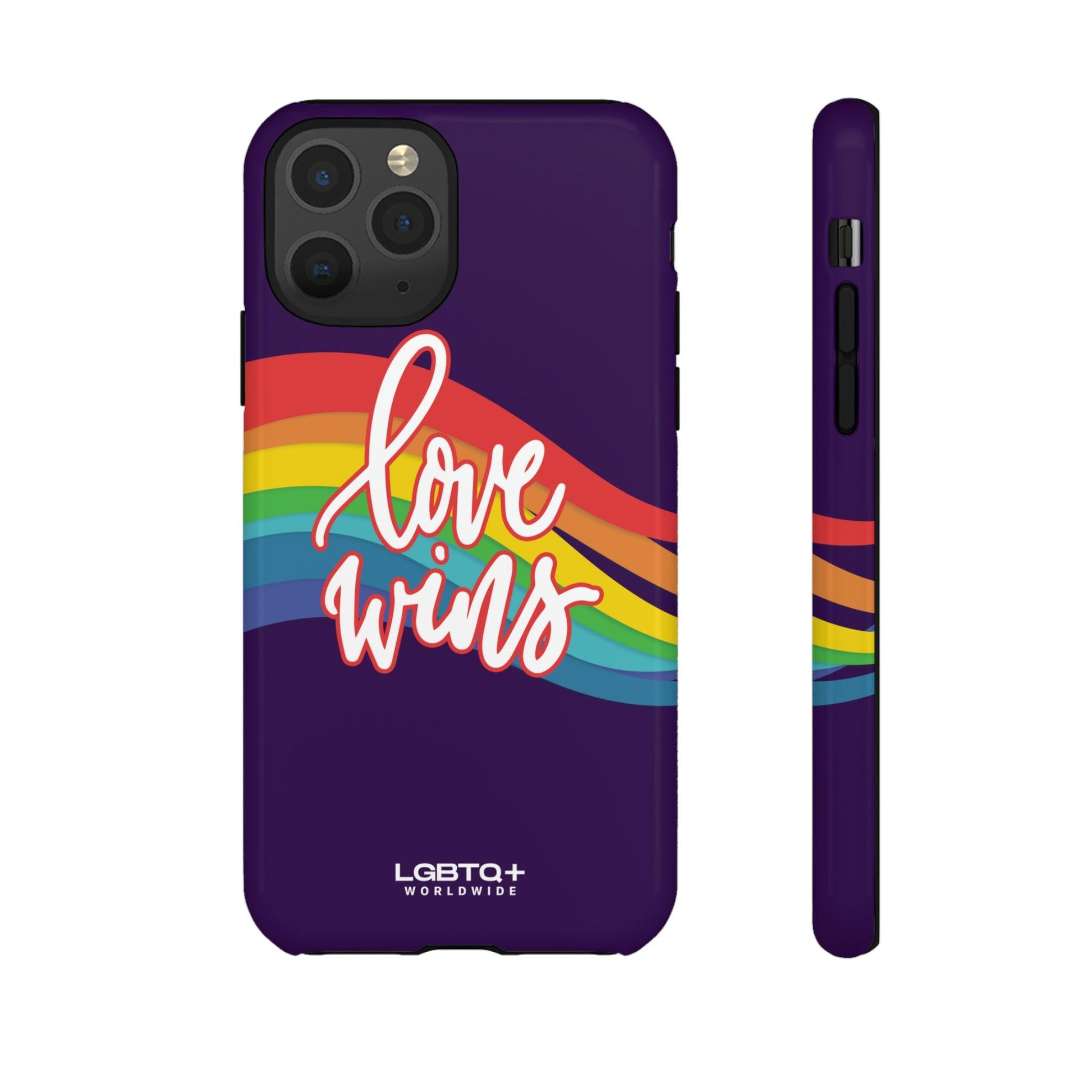 LGBTQWorldwide - ,,LIEBE GEWINNT" Doppelgehäuse Handyhülle Accessories, Glossy, iPhone Cases, Matte, Phone accessory, Phone Cases, Samsung Cases, Thermo, Valentine's Day Picks lgbtq Bekleidung Accessoires unisex Zubehör