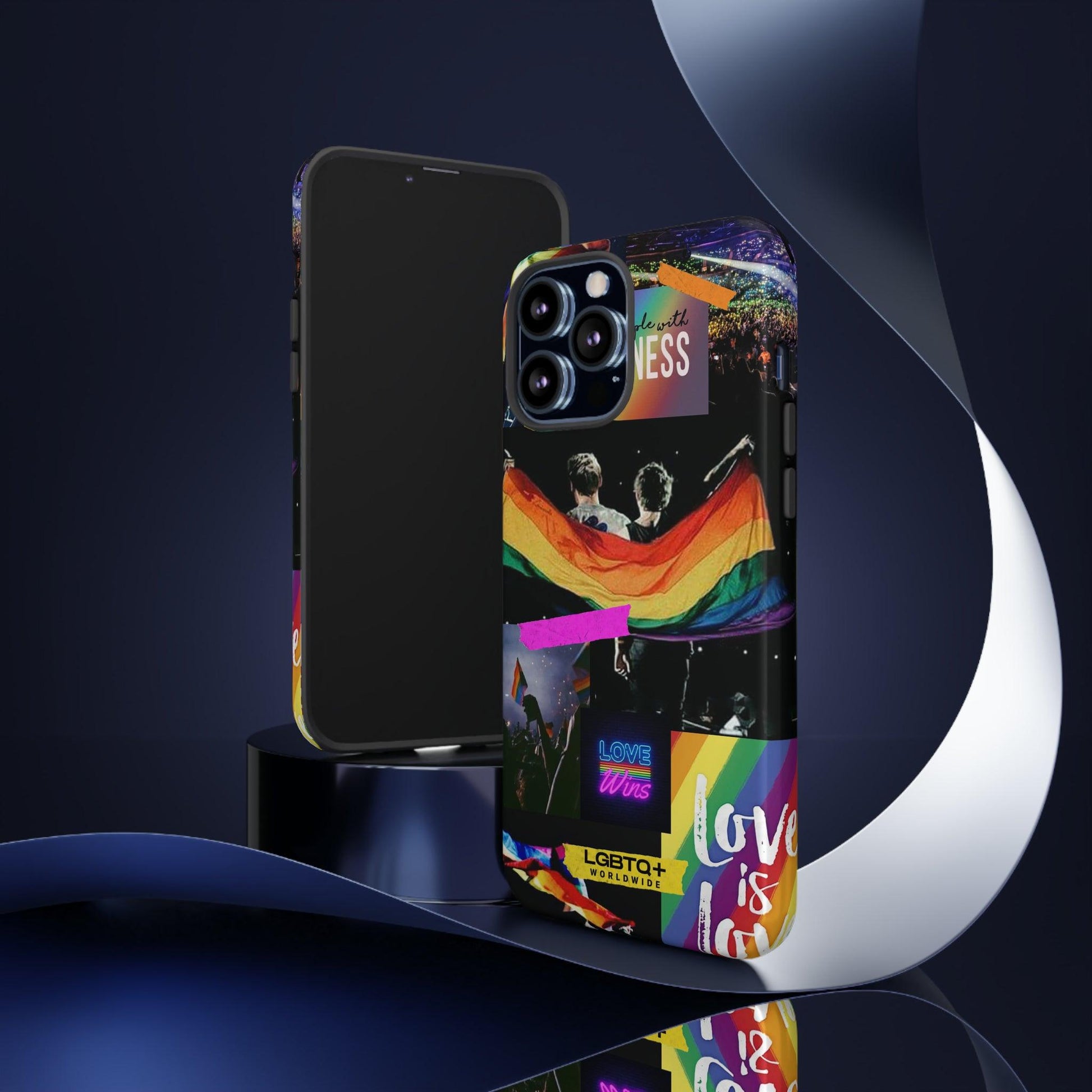 LGBTQWorldwide - ,,COMMUNITY" Doppelgehäuse Handyhülle Accessories, Glossy, iPhone Cases, Matte, Phone accessory, Phone Cases, Samsung Cases, Thermo, Valentine's Day Picks lgbtq Bekleidung Accessoires unisex Zubehör