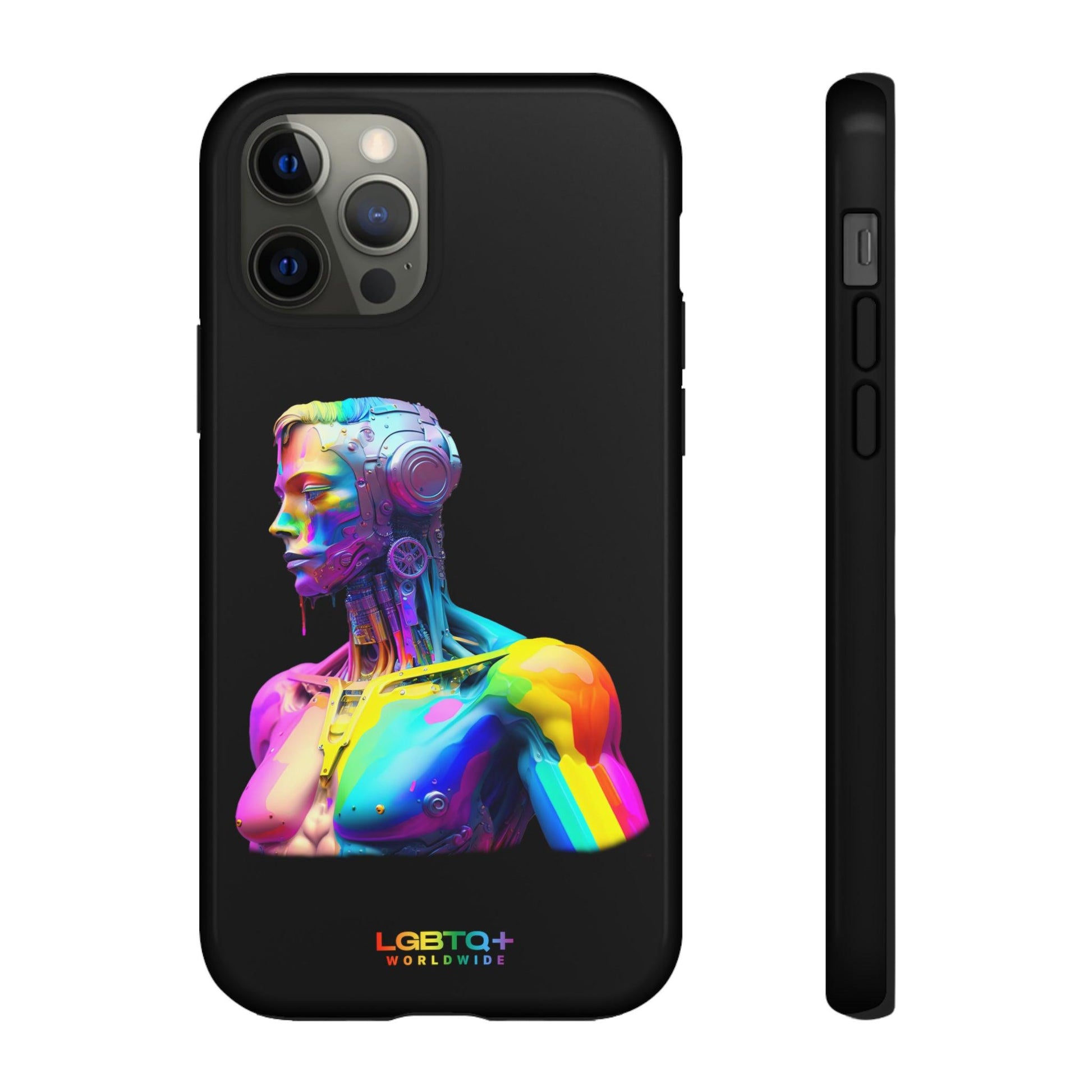 LGBTQWorldwide - ,,ZUKÜNFTIGER ROBOTER" Doppelgehäuse Handyhülle Accessories, Glossy, iPhone Cases, Matte, Phone accessory, Phone Cases, Samsung Cases, tough, Valentine's Day Picks lgbtq Bekleidung Accessoires unisex Zubehör