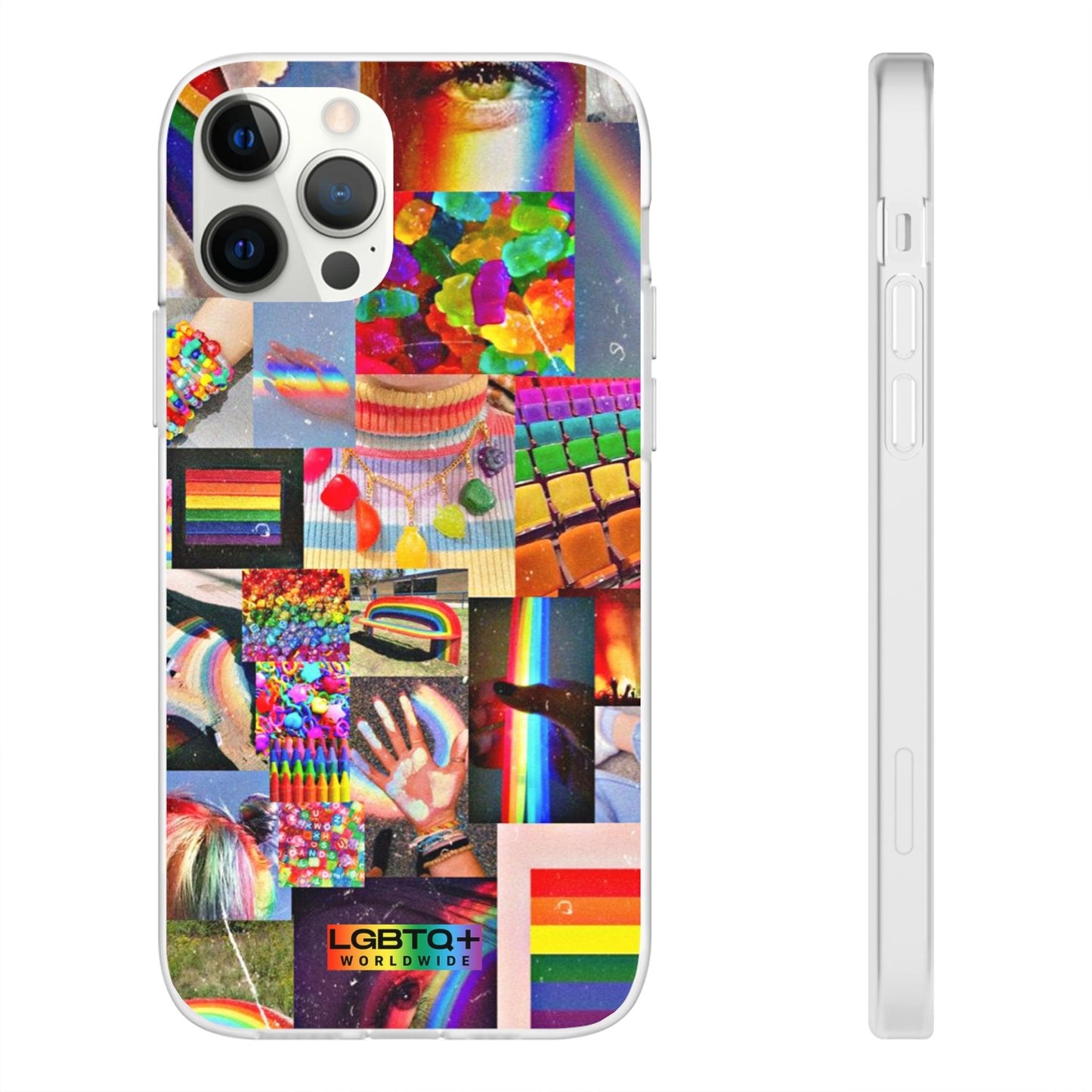 LGBTQWorldwide - ,,COMMUNITY" Flexible Handyhülle Accessories, Case, iPhone, iPhone Cases, Phone accessory, Phone Cases, Samsung Cases, silikon, Valentine's Day promotion lgbtq Bekleidung Accessoires unisex Zubehör