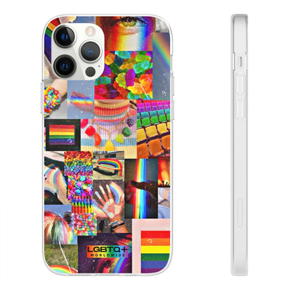 LGBTQWorldwide - ,,COMMUNITY" Flexible Handyhülle Accessories, Case, iPhone, iPhone Cases, Phone accessory, Phone Cases, Samsung Cases, silikon, Valentine's Day promotion lgbtq Bekleidung Accessoires unisex Zubehör