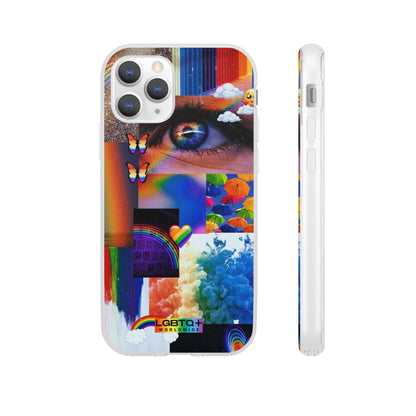 LGBTQWorldwide - ,,VISION" Flexible Handyhülle Accessories, Case, iPhone, iPhone Cases, Phone accessory, Phone Cases, Samsung Cases, silikon, Valentine's Day promotion lgbtq Bekleidung Accessoires unisex Zubehör